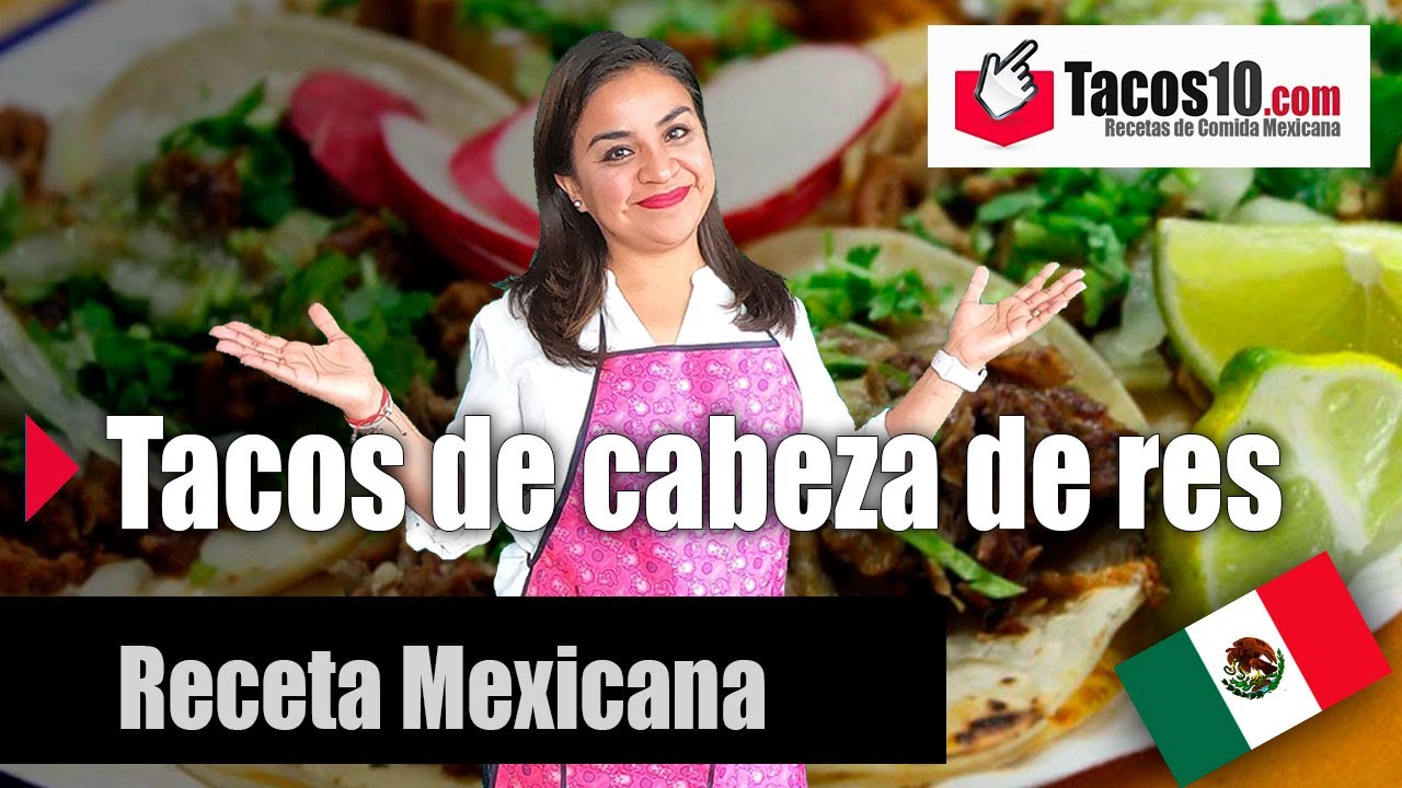 ¿Cómo hacer Tacos de cabeza de res? Receta Comida Mexicana YouTube
