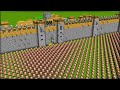 Minecraft  villagers vs skeleton castle