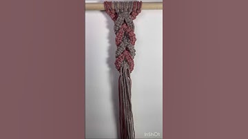 Macrame Square knot pattern #easymacrame #macrame #macramecreation #macrameknots #macrametutorial