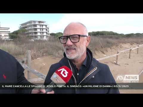 IL MARE CANCELLA LE SPIAGGE DI JESOLO PINETA. IL SINDACO: «UN MILIONE DI DANNI» | 03/11/2023