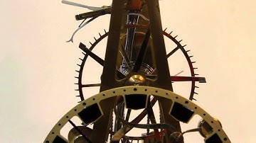 Rare, Dent of London, Grasshopper escapement Concorde skeleton clock for sale.
