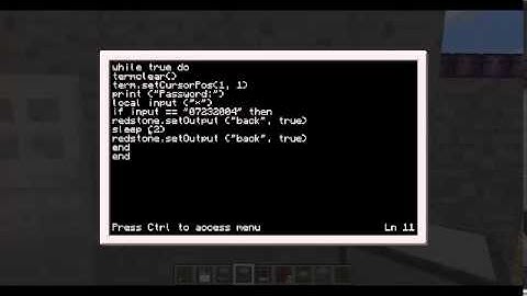 How to program a computer in Minecraft (Computer Craft Mod)