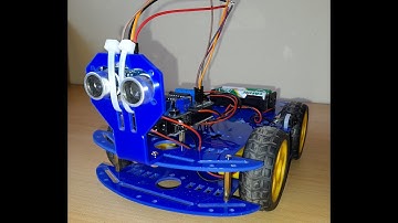 Carro-Robot que evita obstaculos con Arduino uno y Shield Driver L293D