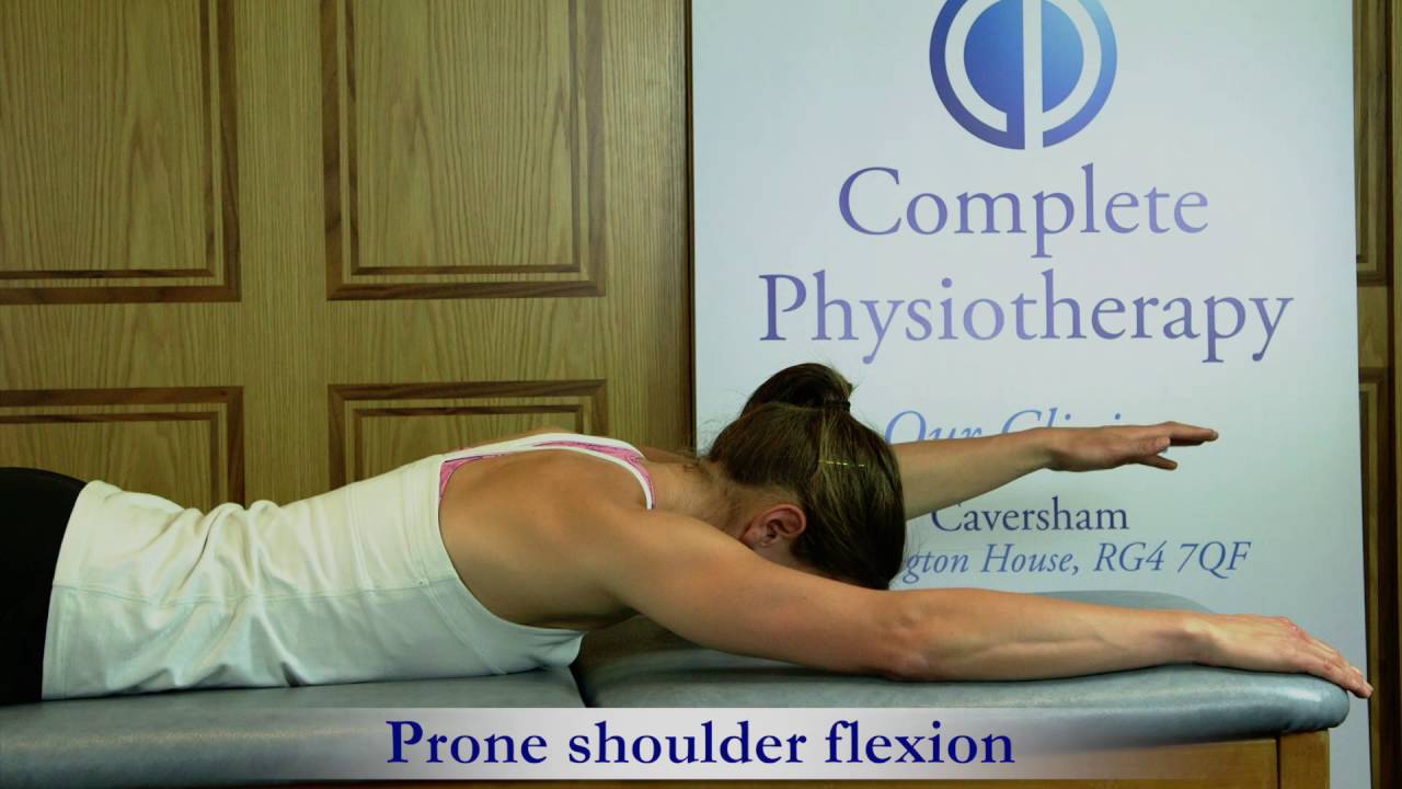 Prone shoulder flexion YouTube