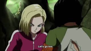 Android 17 Tends to Android 18s Wounds