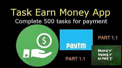 Task Earn Money App - Part 1.1 + Thunkable