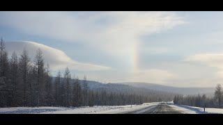 Перевал &quot;Тит&quot; Якутия.А не поснимать ли нам ёлки в -35 с ветерком...