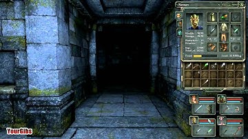 Legend of Grimrock [23] Level 5: Hallways 1/3 - Scaled Cloak, Dragon Statue and Iron Key