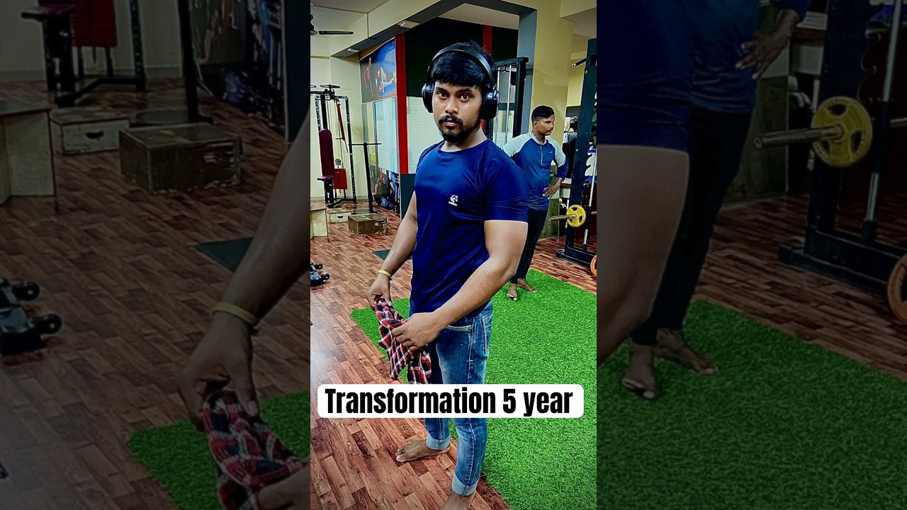 😱 transformation 5 year #gym #youtubeshorts #bandeyarebandeya #shorts #motivation #transformation