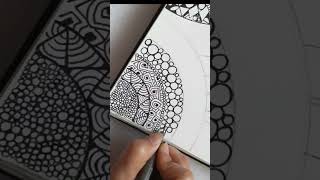 Mandala Zentangle Art | How to draw Mandala #shorts #ytshorts #trending #viral #mandala #zentangle