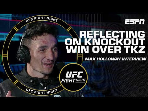 Max Holloway reflects on KO win against &#39;The Korean Zombie&#39; 😤 | UFC Fight Night