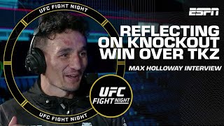Max Holloway reflects on KO win against 'The Korean Zombie' 😤 | UFC Fight Night