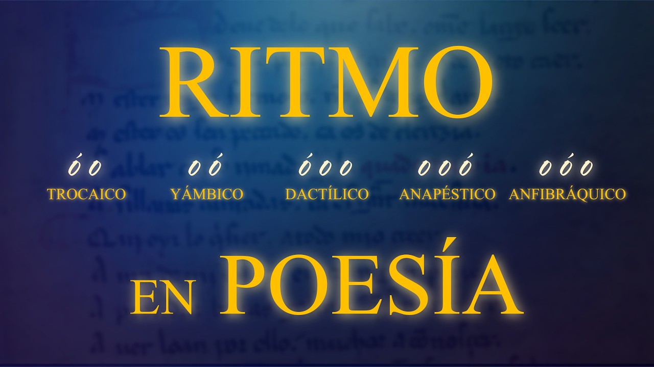 TIPOS de RITMO en POESÍA - YouTube