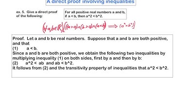Section 1.4, part 5 (Direct proof involving inequalities)