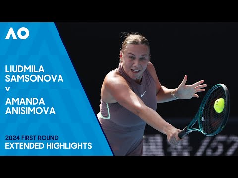 Liudmila Samsonova v Amanda Anisimova Extended Highlights | Australian Open 2024 First Round