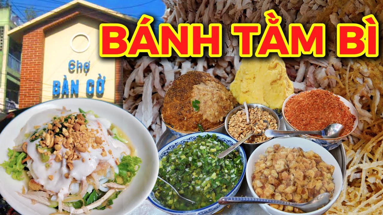 40NĂM BÁNH TẰM BÌ, ÍT TRẦN, BỘT LỌC, BÁNH ĐÚC, BÁNH BÈO, CHUỐI NƯỚNG CHỢ BÀN CỜ! ĐÔNG NGHẸT VÌ NGON!