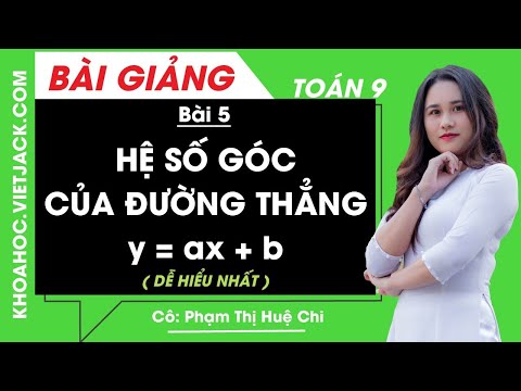 Video: Đơn vị của hệ số góc là gì?