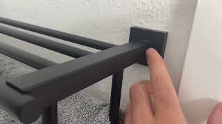 Alise Towel Rack for Bathroom and Lavatory 24 Inch Tower Holder Towel Hanger with Double Towel Bars