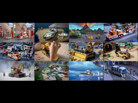 Lego City, but 12 different commercials are playing at the same time
