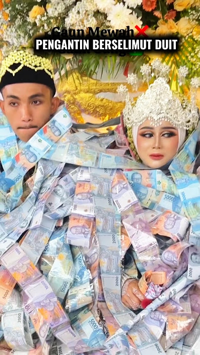 Moment when the Bride and Groom are Showered with Lots of Money #shorts #wedding #trendingshorts