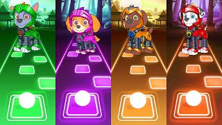 Paw Patrol Rescue Knights Rocky - Skye - Zuma - Marshall | Tiles Hop EDM Rush