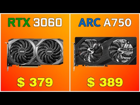 Intel Arc A750 vs RTX 3060. Gaming test.