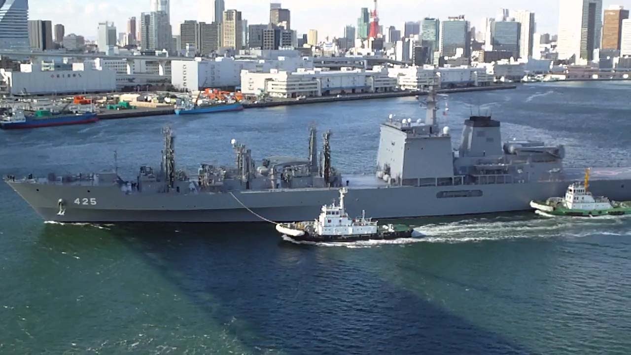 補給艦 ましゅう 晴海寄港 Youtube