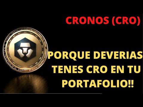 CRONOS (CRO) -- ⚠️?PORQUE DEVERIAS DE TENER ALGO DE CRO EN TU PORTAFOLIO!!⚠️?