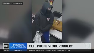 Police search for suspects in armed robbery at Folsom cell phone store