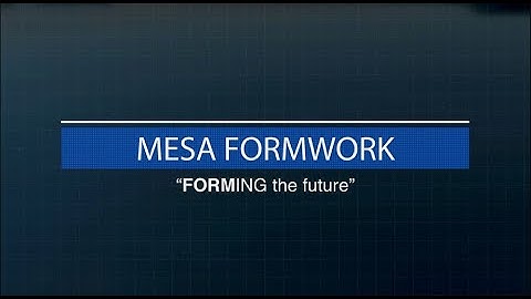 Mesa Formwork - Sleeper Moulds, Slab Track Mould and Segment Mould Presentation