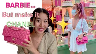 Chanel medium barbie pink color unboxing 