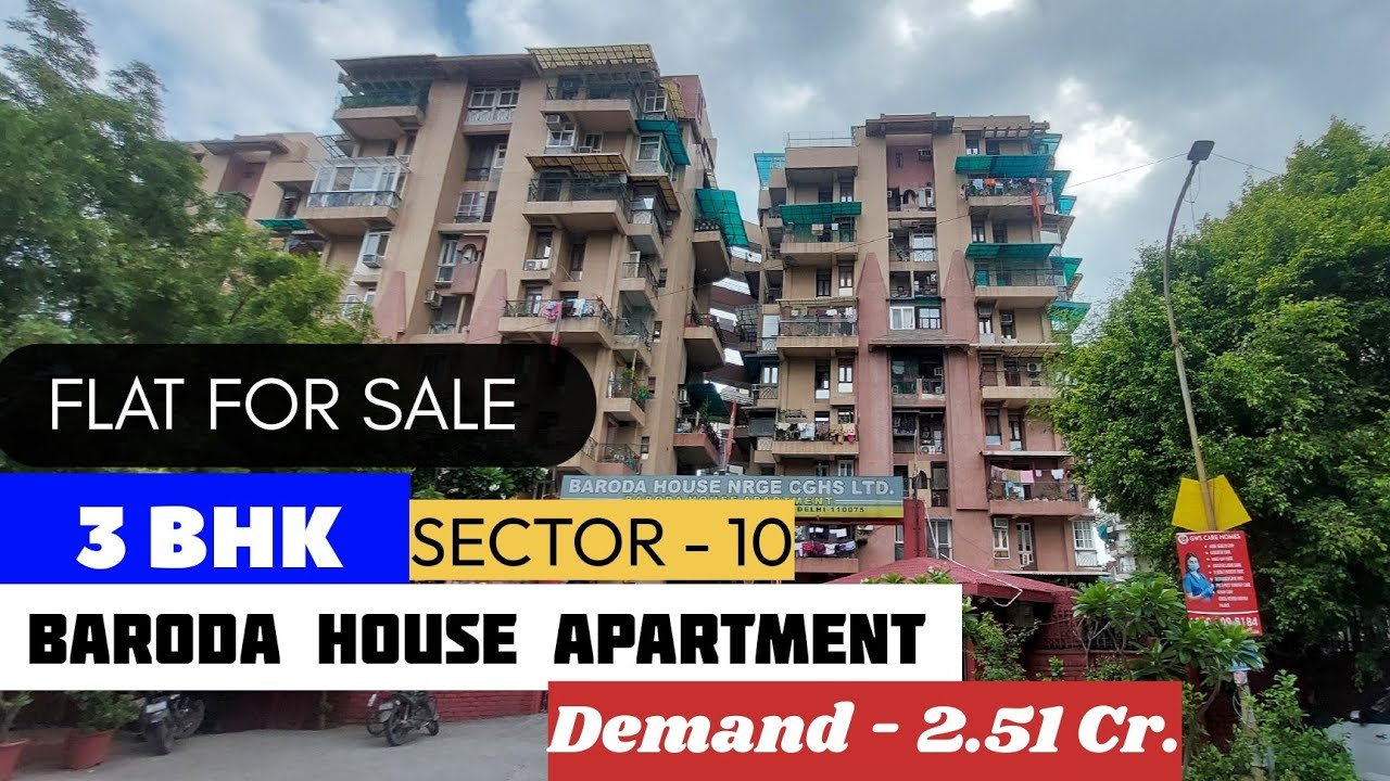 3 BHK FLAT FOR SALE | BARODA HOUSE APARTMENT | SECTOR 10 DWARKA | KALSI ...