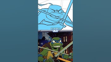 Animatic vs. Final 2D Animation! | Tales of the Teenage Mutant Ninja Turtles (2024) #shorts
