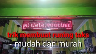 Cara Membuat Runung Text Mudah Dan Murah