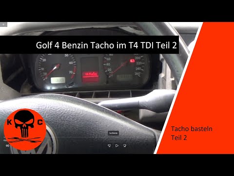 Golf 4 Benzin Tacho im T4 TDI BJ2002 Teil 2 #Camper #T4 #Umbau