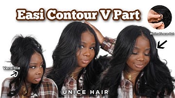 ♡ OMG Upgraded Easi Contour V Part Yaki Wig | Layers & Drawstring | UNICE HAIR