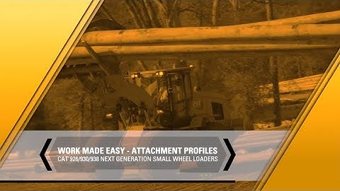 Work Made Easy - Attachment Profiles | Cat® Next Generation Small Wheel Loaders