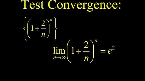 Convergence of a sequence (1+2/n)^n leading to a limit of e^2.