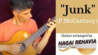 "JUNK"-(Beatles) finger style solo Guitar arrangement by Hagai Rehavia chords