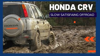 Honda CRV in deep mud
