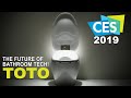 TOTO Smart Bathroom Tech at CES 2019! Intelligent Toilet! Flotation Tub!