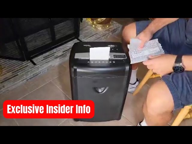 Basics 12 Sheet Cross Cut Paper and Credit Card Shredder 