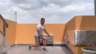 Contralateral suitcase carry split squat #jlifefit #Kettlebells