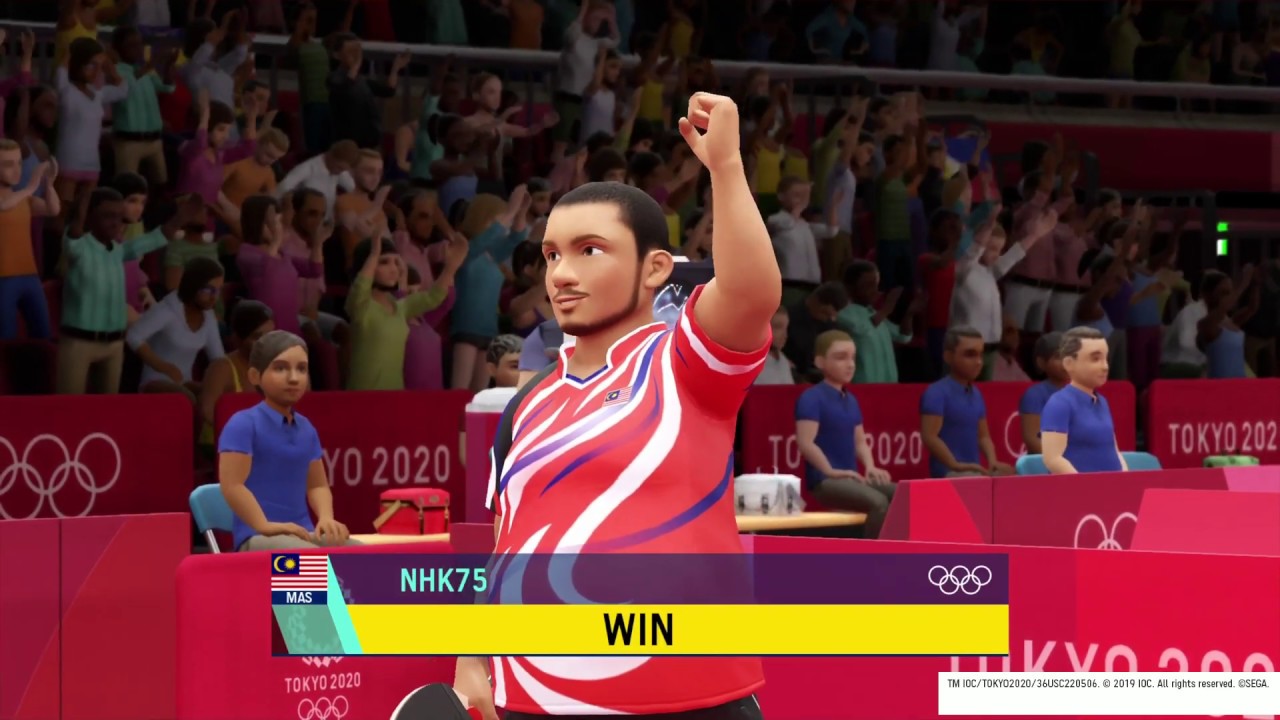 AMIN@NHK PLAYS OLYMPIC 2020 DEMO GAMES - TABLE TENNIS !!  (Malaysia)