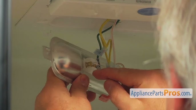 How to replace whirlpool freezer light bulbs 