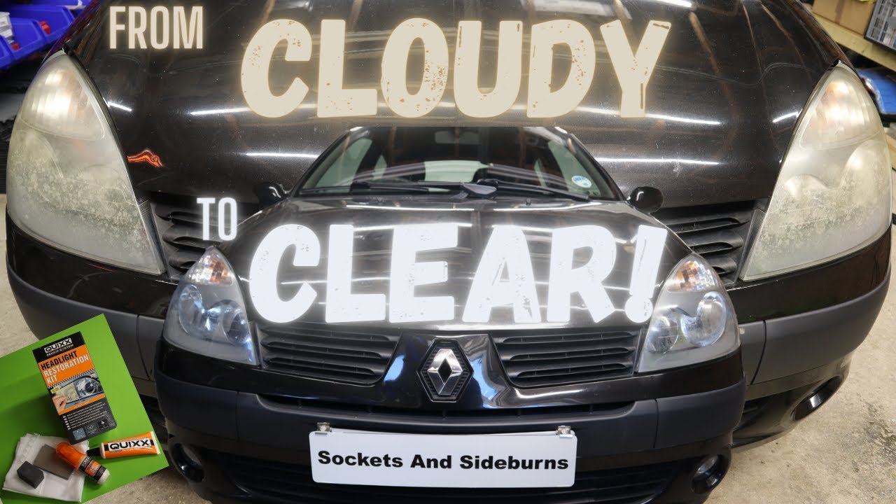 Renault Clio Headlight Restoration (Using QUIXX Kit) YouTube