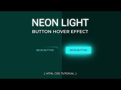 Stunning Neon Light Button Animation Effect | Snake Border CSS