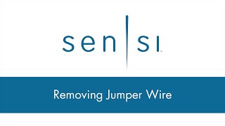How to remove a thermostat jumper wire