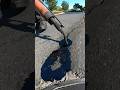 Hotpot Construction Asphaltpaving Aestheticvideo Working Cracks Satisfying Asphalt Job Fy 