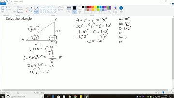 Precalculus Chapter 5.4: Solving a Triangle